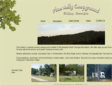Tablet Screenshot of plumnellycampground.com